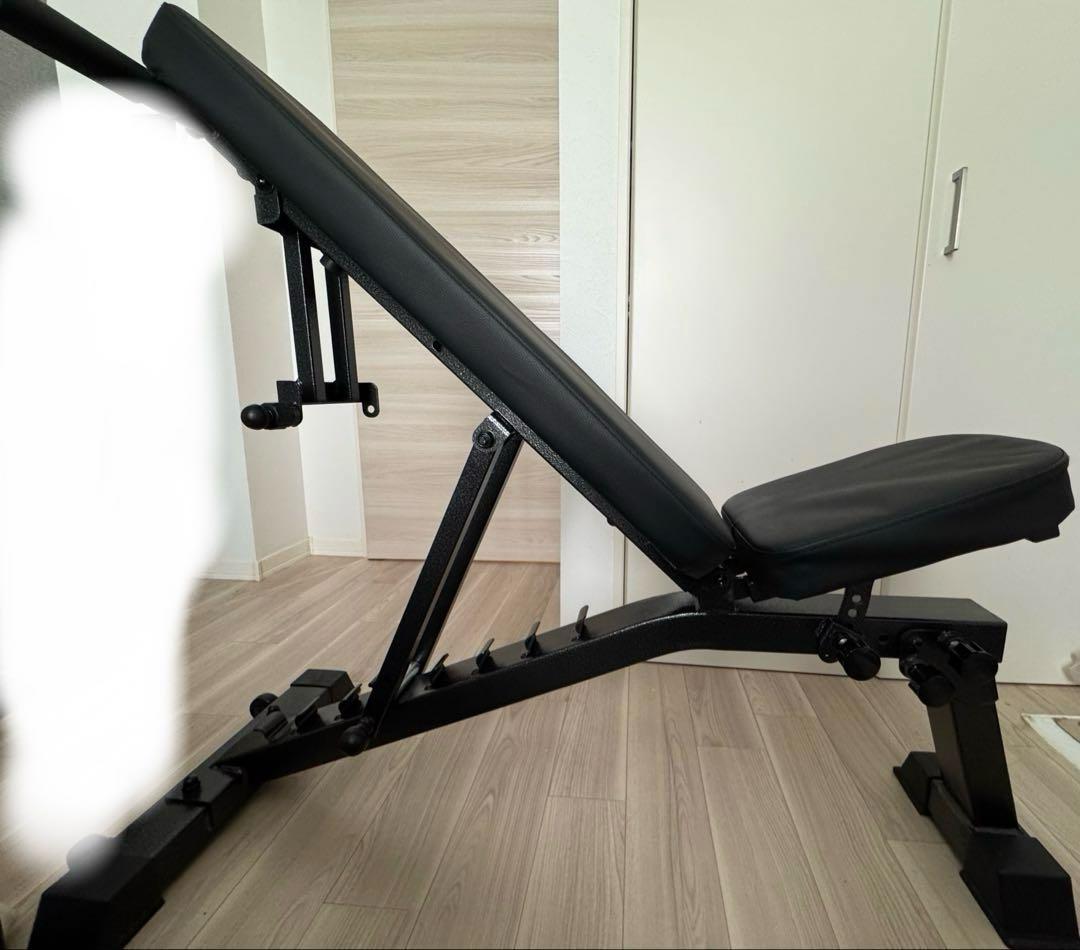 【引き取り限定】可変式ダンベル 40.5kg×2個、ベンチ付き