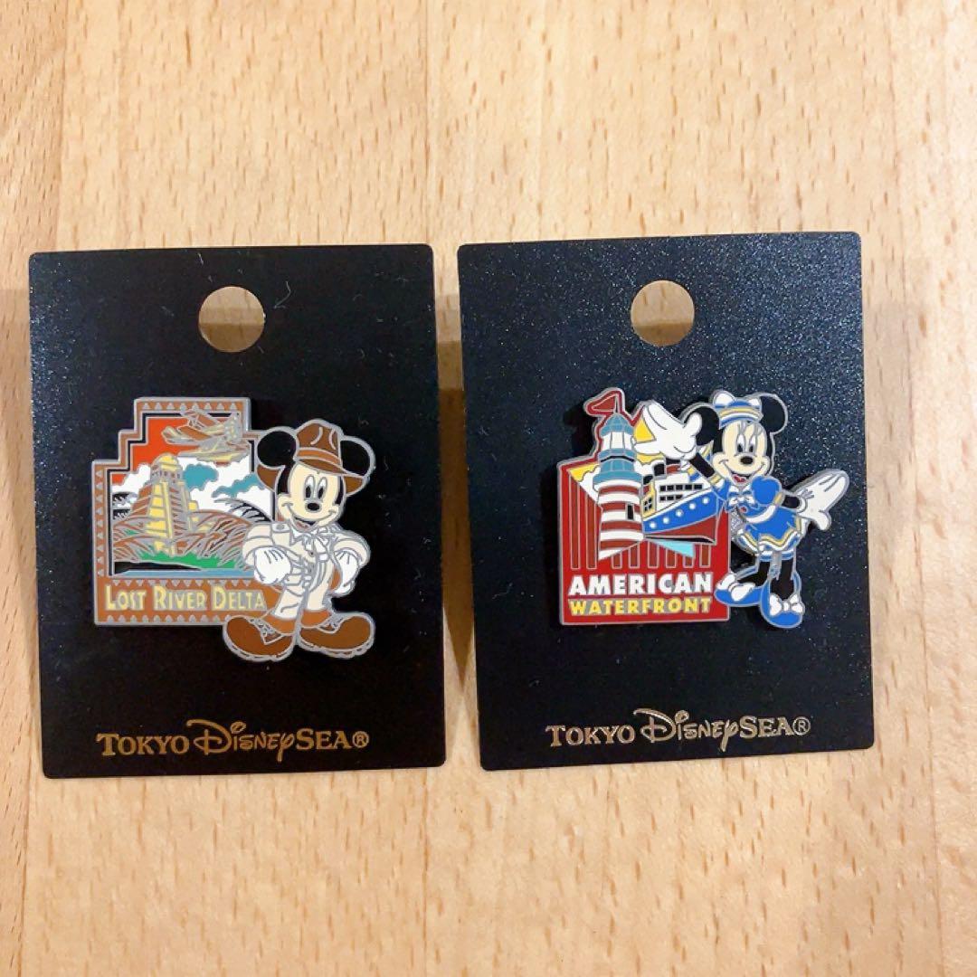【値下げ】東京ディズニーシー グランドオープン エリアピンバッジ7個セット