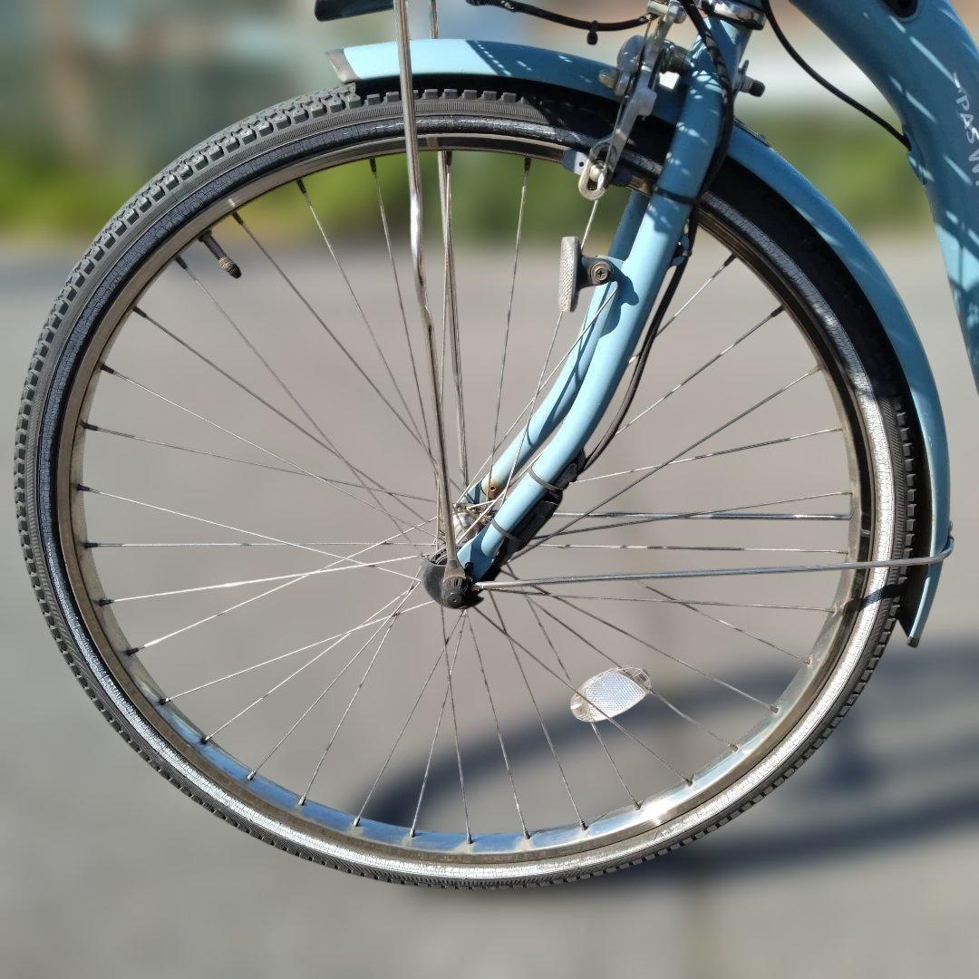 [845]送料無料 ヤマハ PAS With 電動自転車 大容量バッテリー付き！