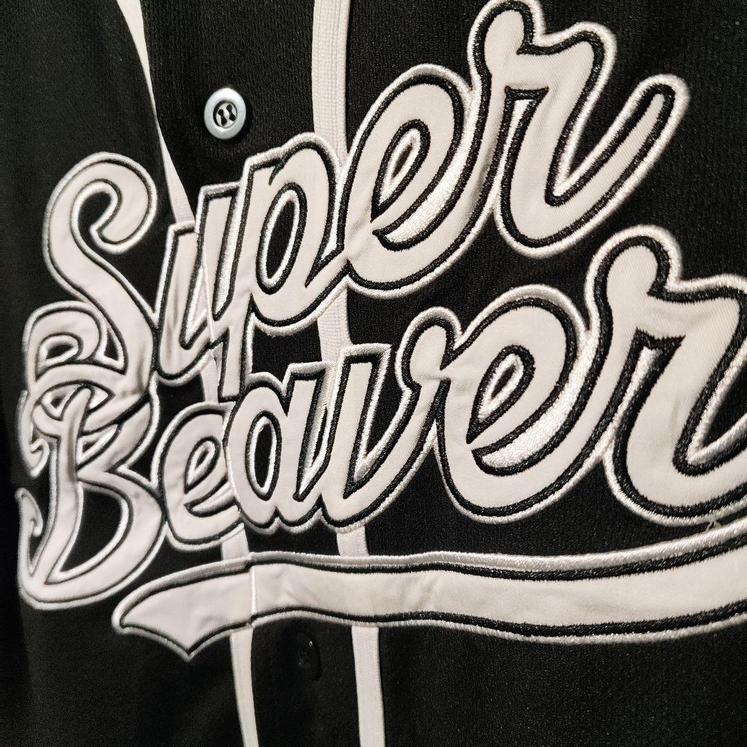 SUPERBEAVER　ベースボールTシャツ　黒色　Mサイズ