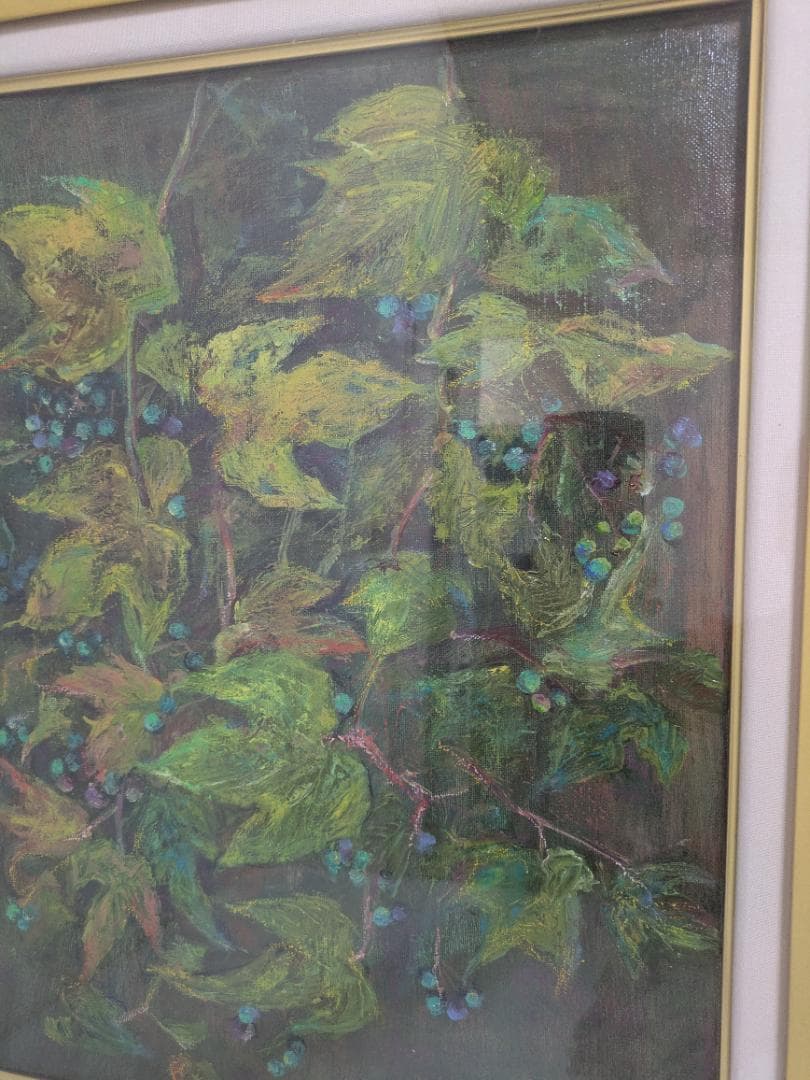 油彩画 葡萄 油絵 インテリア