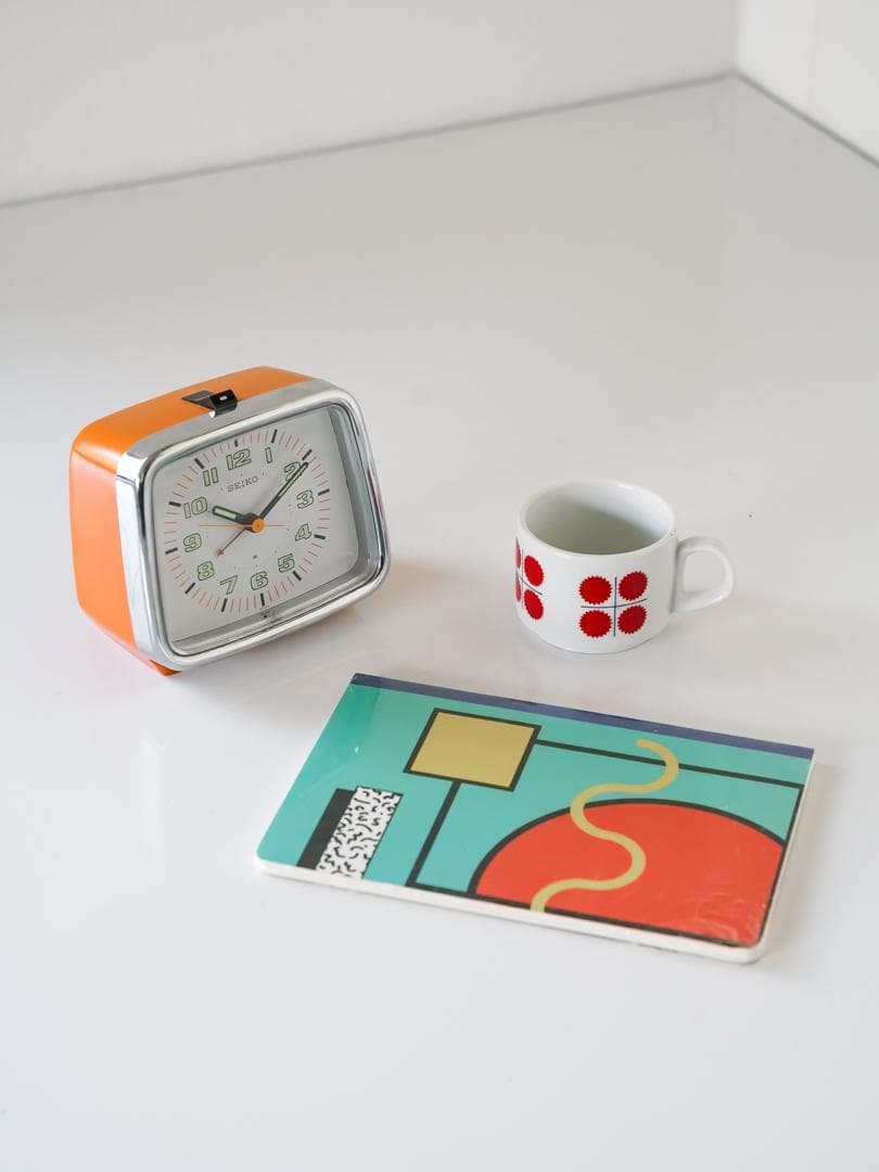 70-80's SEIKO ヴィンテージ 置き時計 スペースエイジ　レトロポップ