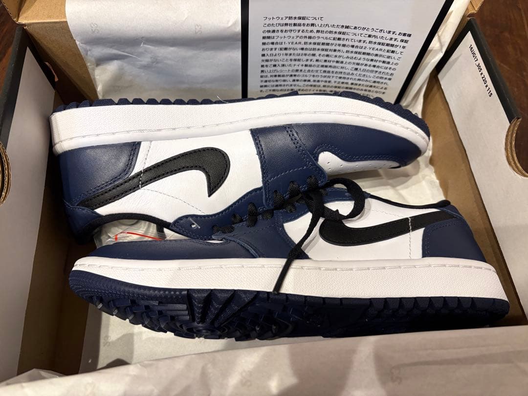 ナイキ　エアジョーダン1 ゴルフ　ネイビー　 Nike golf 25.5