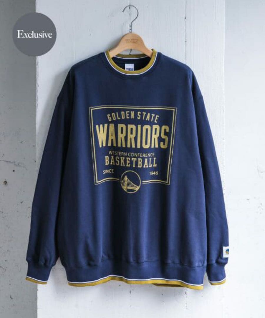 『別注』NBA×DOORS　プリントスウェット ウォーリアーズ