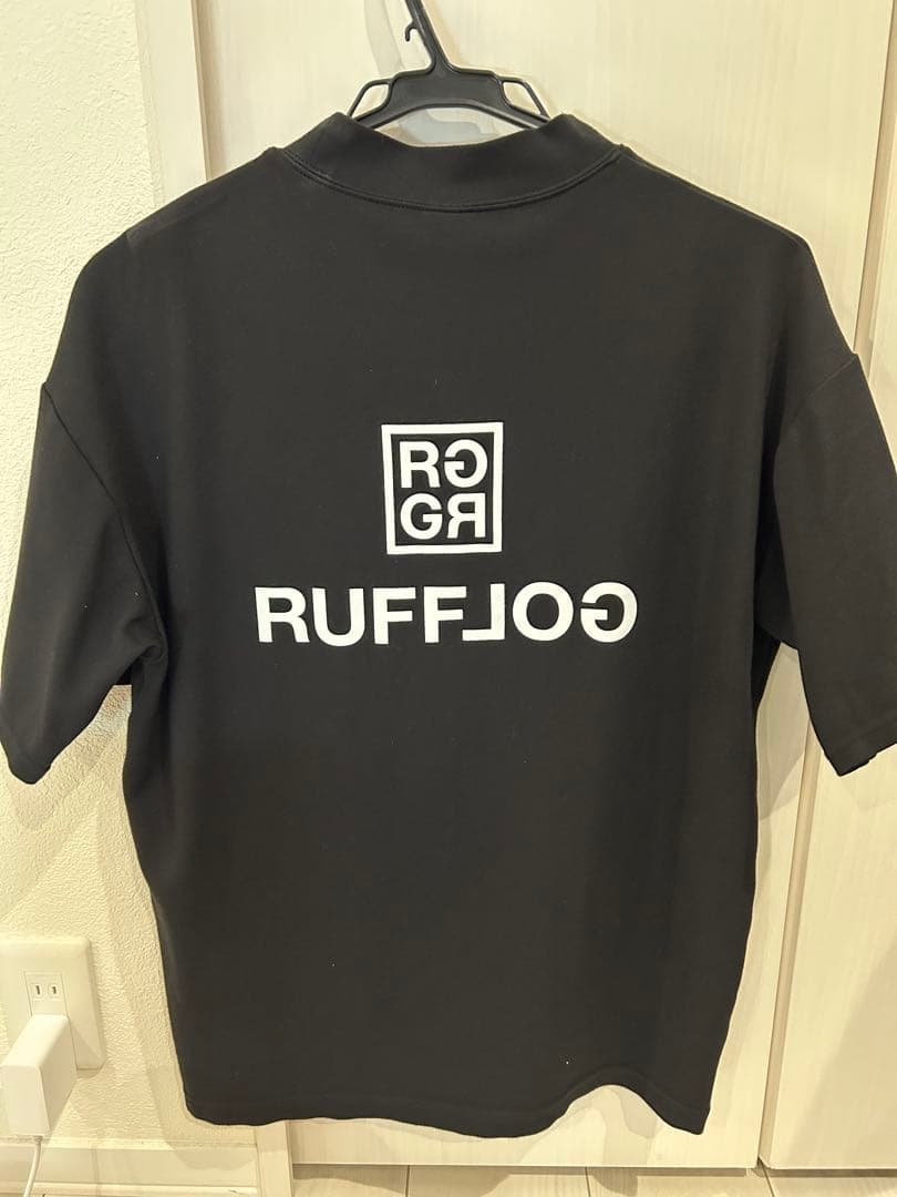 RUFFLOG ブラック モックネック シャツ M