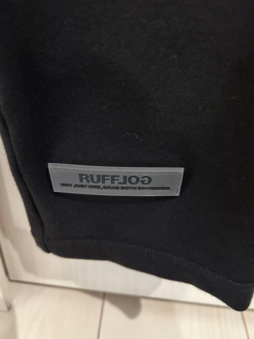 RUFFLOG ブラック モックネック シャツ M