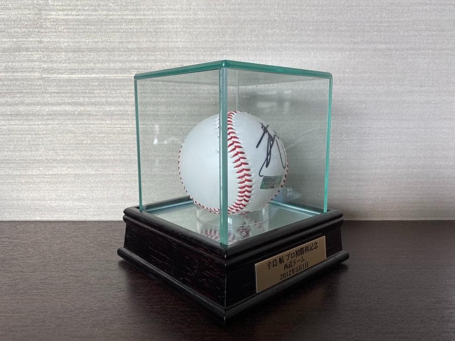 楽天　イーグルス　辛島航選手　初勝利記念直筆サインボール