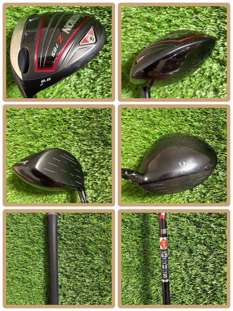 レフティセット！SRIXONZ785ウッドセット等11本ルコックキャディバッグ付