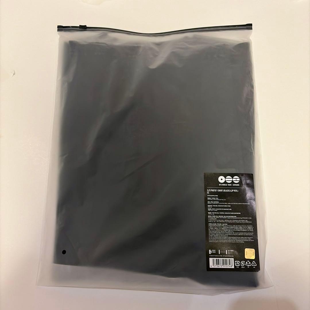 BTS ARIRANG アリラン ツアーグッズ 顔プリント Tシャツ 黒 XL