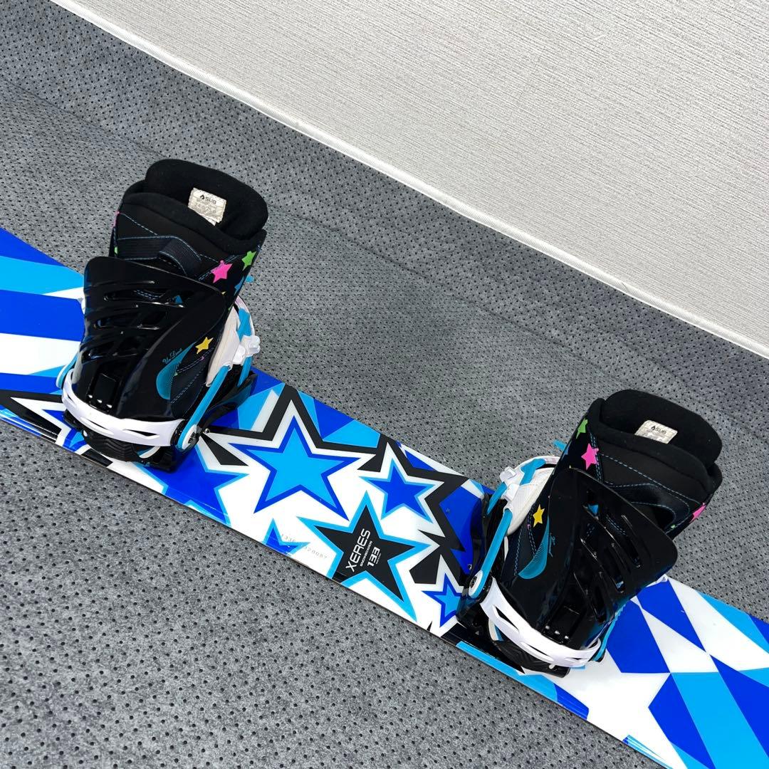 7-８回使用 キッズスノーボード 133cm XERES×バイン×BOAブーツ