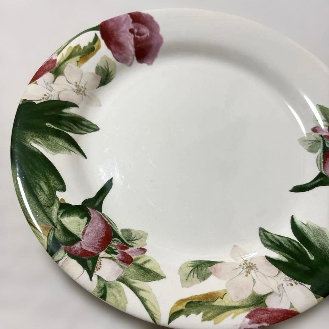 廃盤品　Gien Valpuque ジアン　ヴォリュプテ　花柄プレート
