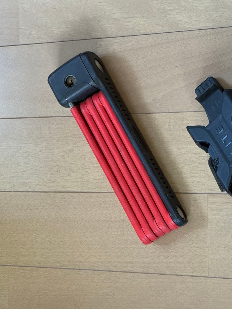 ABUS 折りたたみロック BORDO LITE 6055赤500g マウント付