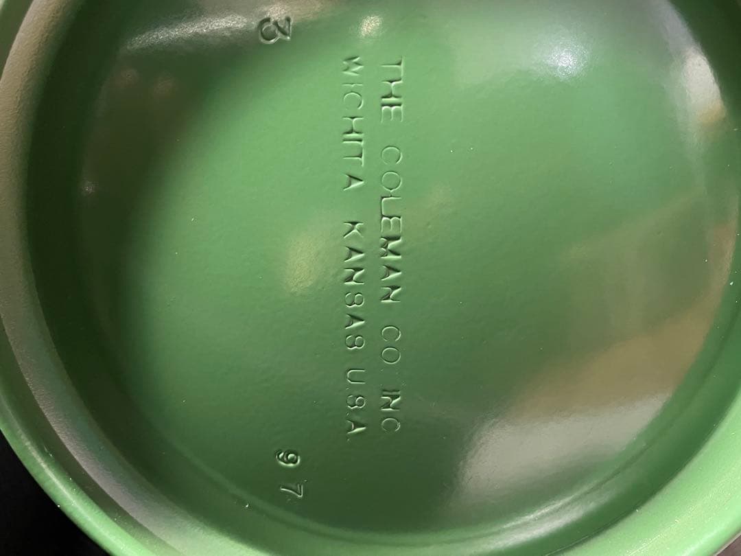 Colemanコールマンガソリンランタンアマガエルカラー200B1997年3月製