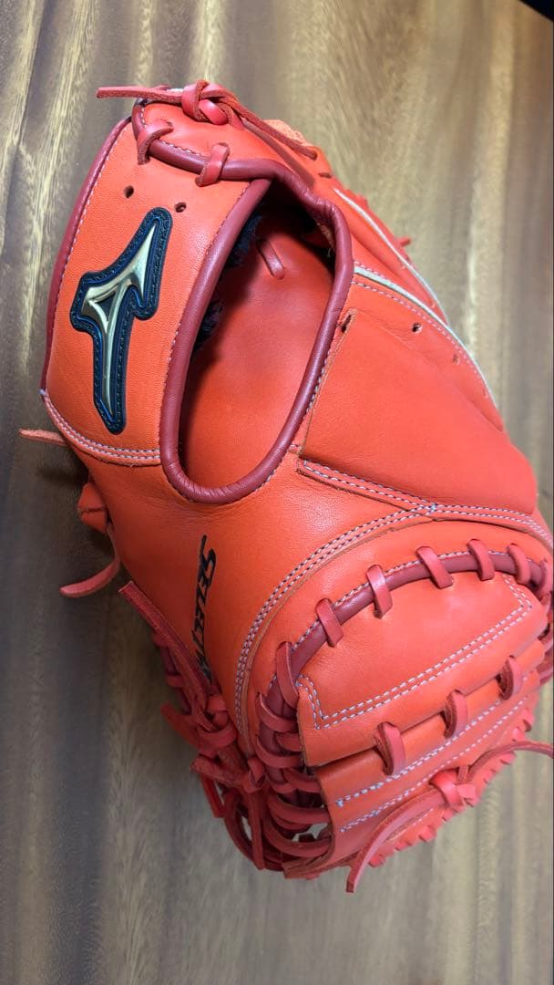 未使用品　型もついてません‼︎ Mizuno Select 軟式グローブ オレンジ