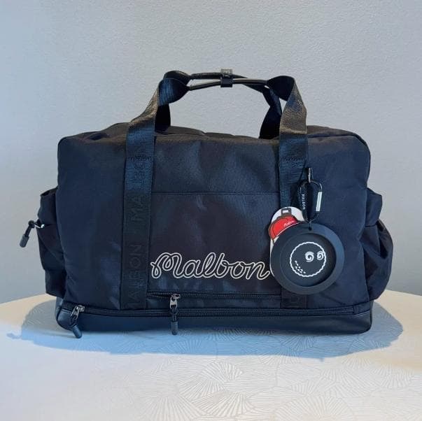 Malbon ラウンドバッグ ブラック＆グリーン 韓国限定✨美品