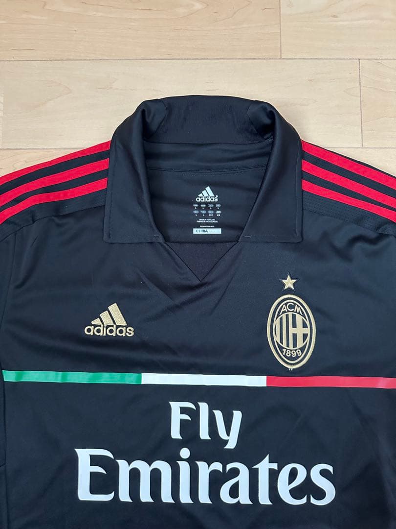 11/12 AC Milan サード ゲームシャツ Black adidas