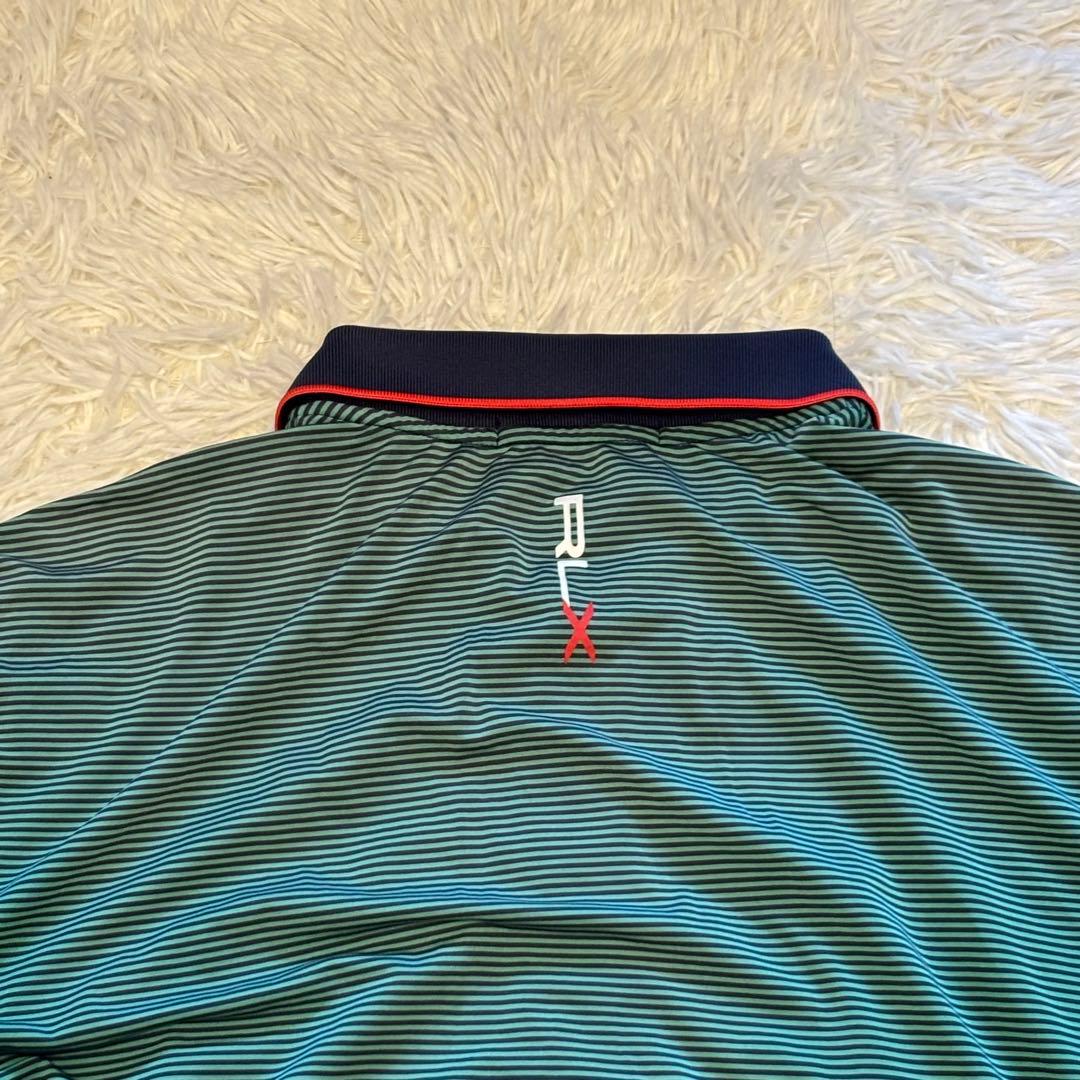 【美品】RLX RALPH LAUREN ポロシャツ XLサイズ グリーン