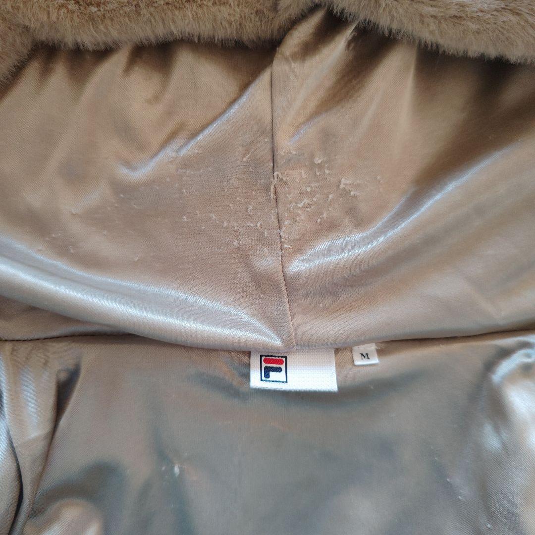 FILA ★フィラフェイクファーベスト ベージュМサイズ