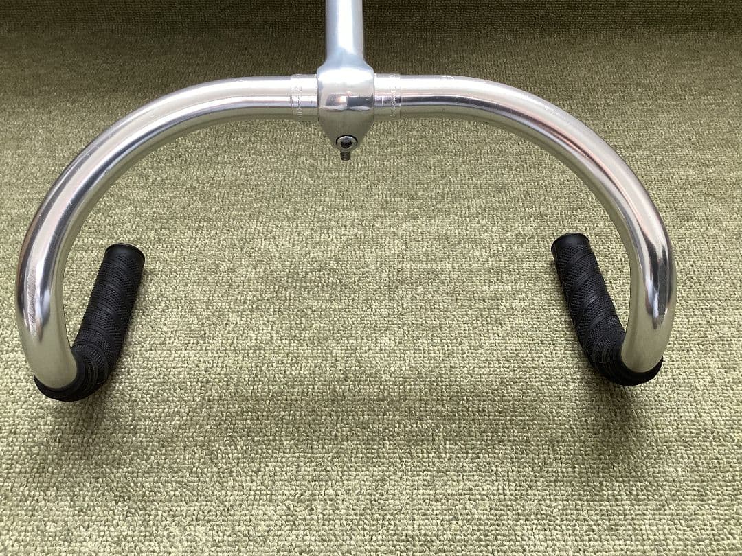 【週末値引中】日東　NJS ドロップハンドル、ステム、グリップセット　おまけ付き