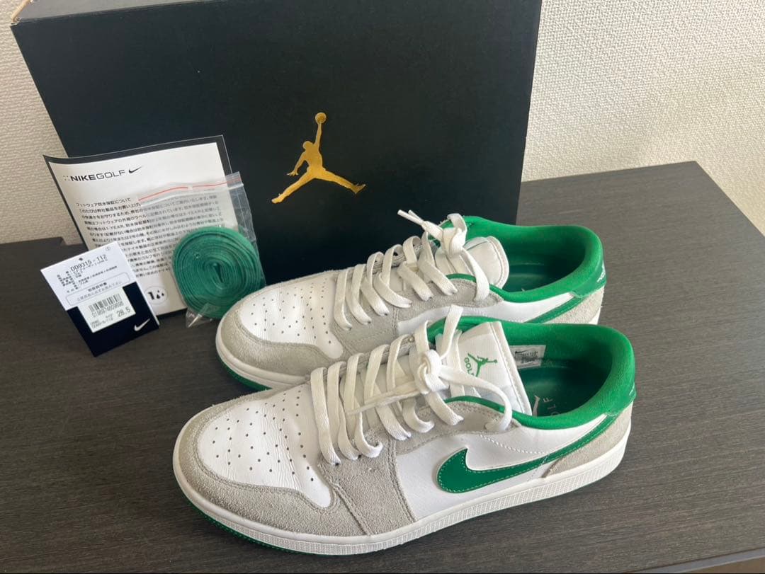 や*ぴ様 Nike Air Jordan 1 Low ゴルフパイングリーン