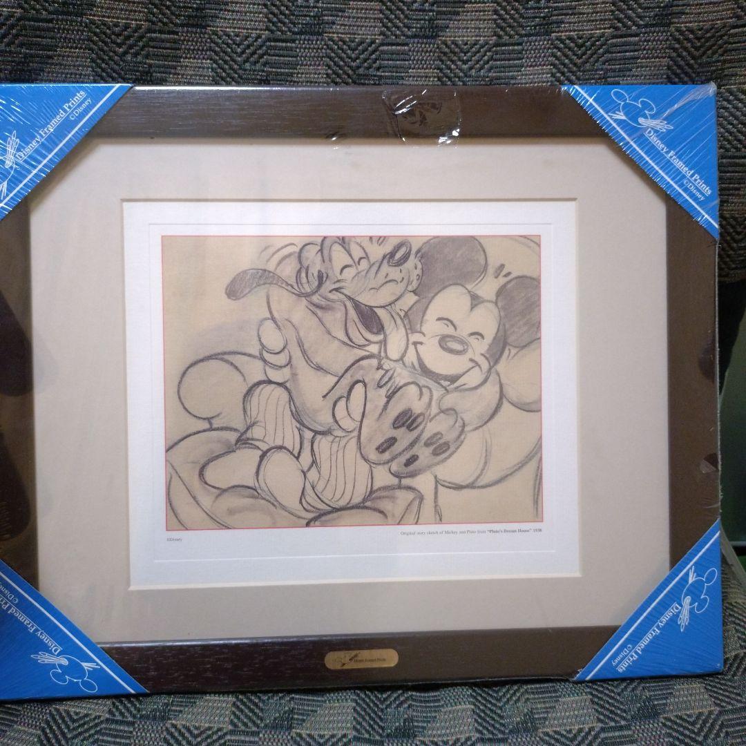 Disney・ミッキーマウス＆プルート複製原画