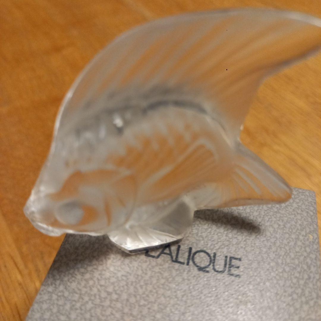 ラリック金魚のクリスタル置物