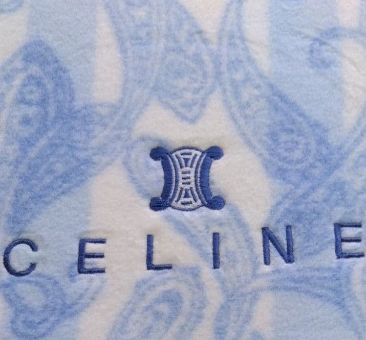 セリーヌ 綿毛布 CELINE ペイズリー柄綿毛布 140x200cm