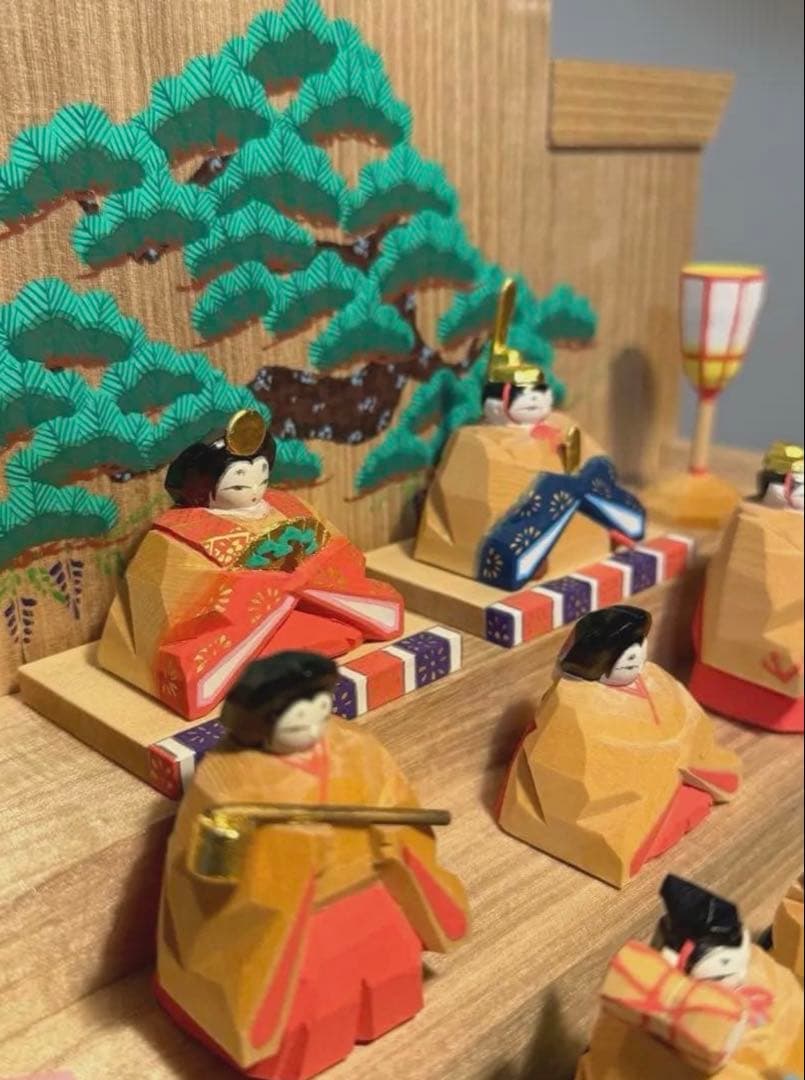 奈良一刀彫　雛人形　　NARADOLL HIGASIDA 東田天光作