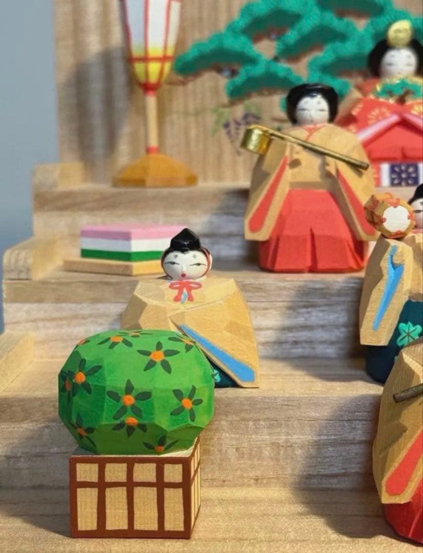 奈良一刀彫　雛人形　　NARADOLL HIGASIDA 東田天光作