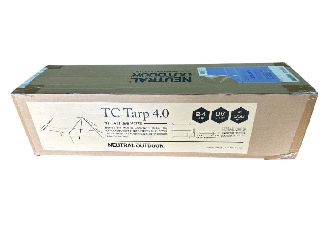 NEUTRAL OUTDOOR TCタープ 4.0 NT-TA11 ポリコットン
