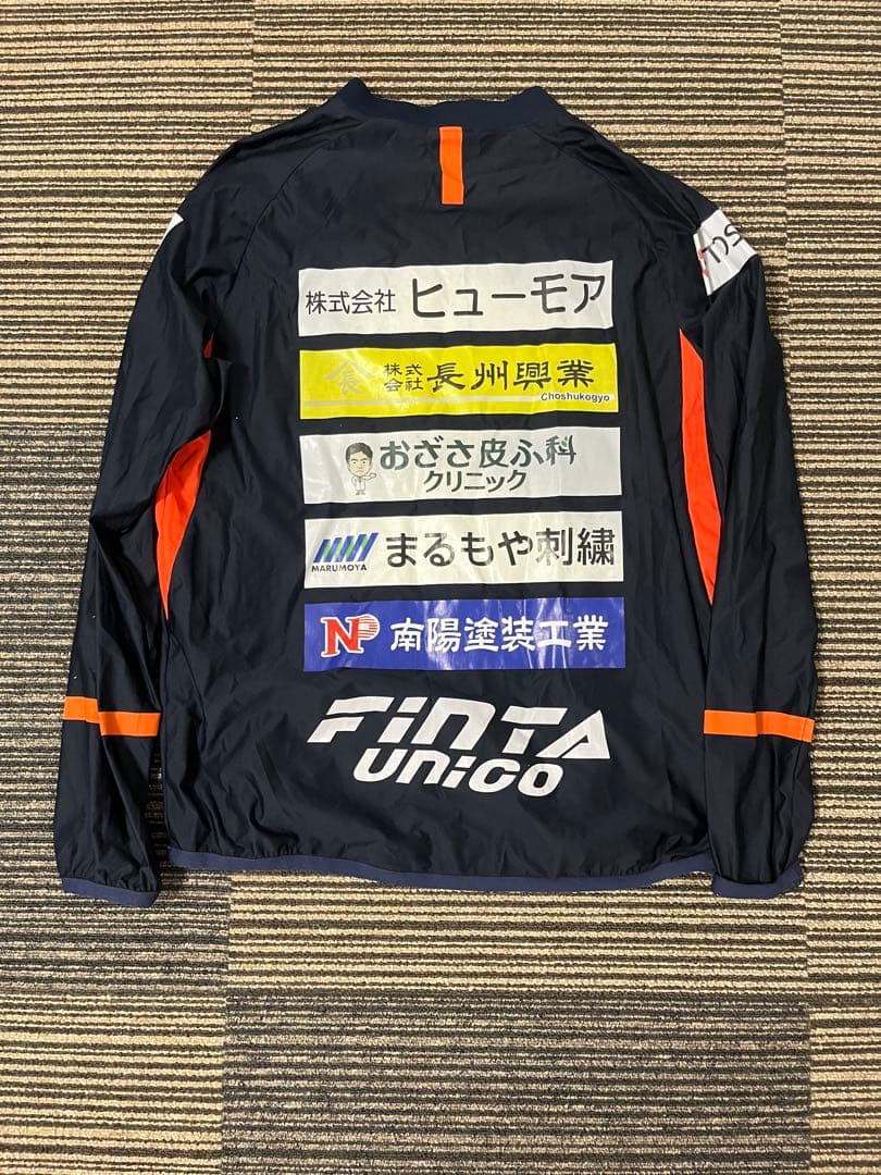 レノファ山口ネイビー 長袖ピステ