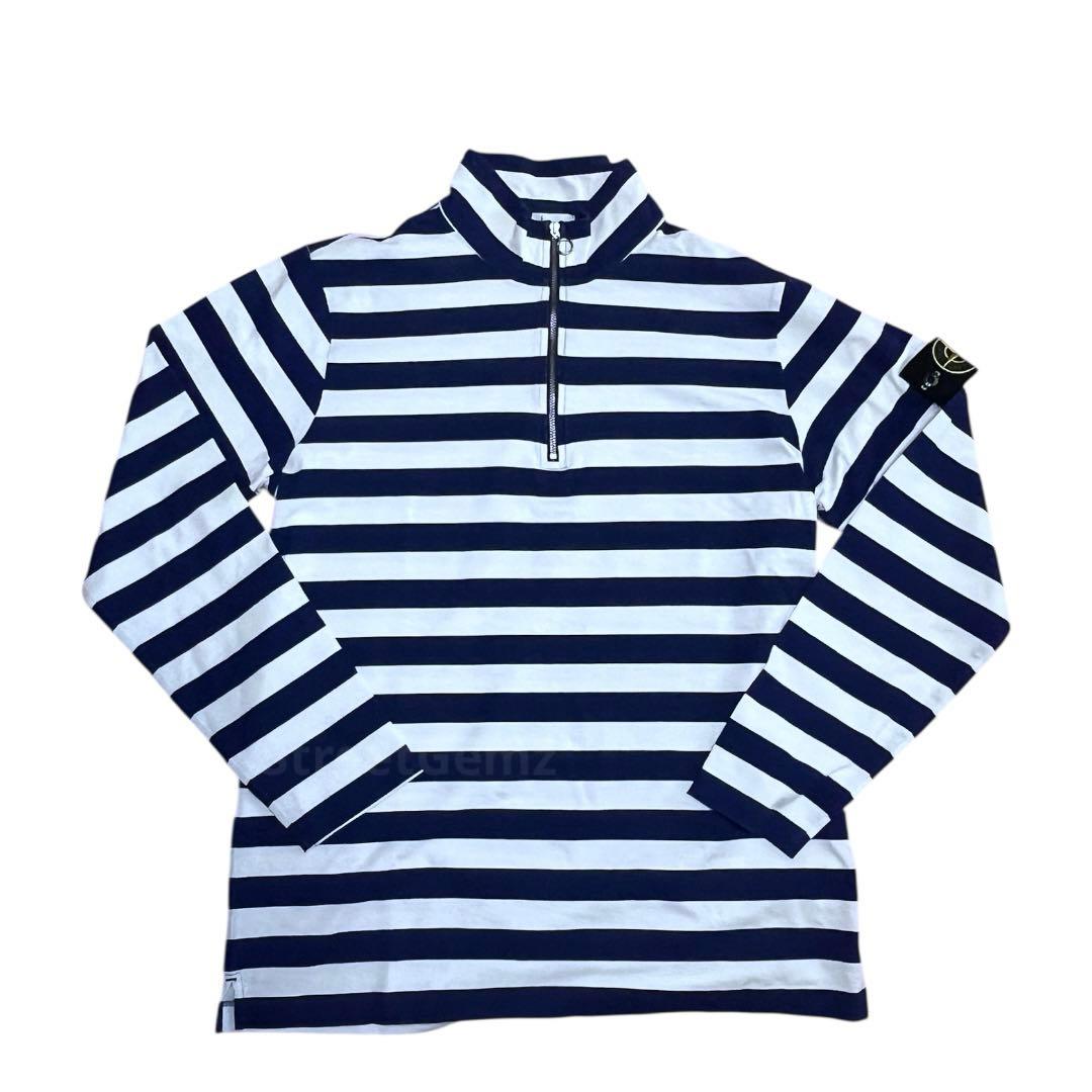Supreme Stone  Quarter Zip ストライプ