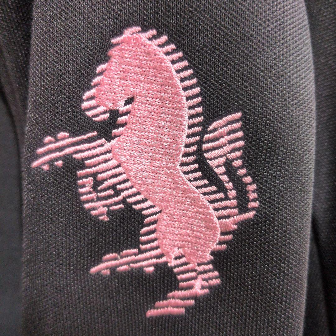 ユベントス　トラックジャケット　adidas ブラック ジャージ ピンク馬刺繍