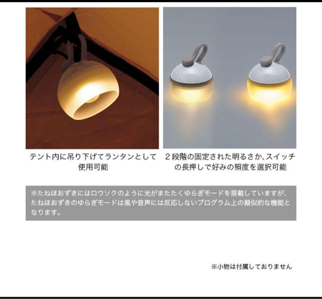 peak スノーピーク たねほおずき 3個セット LEDライト 電池式