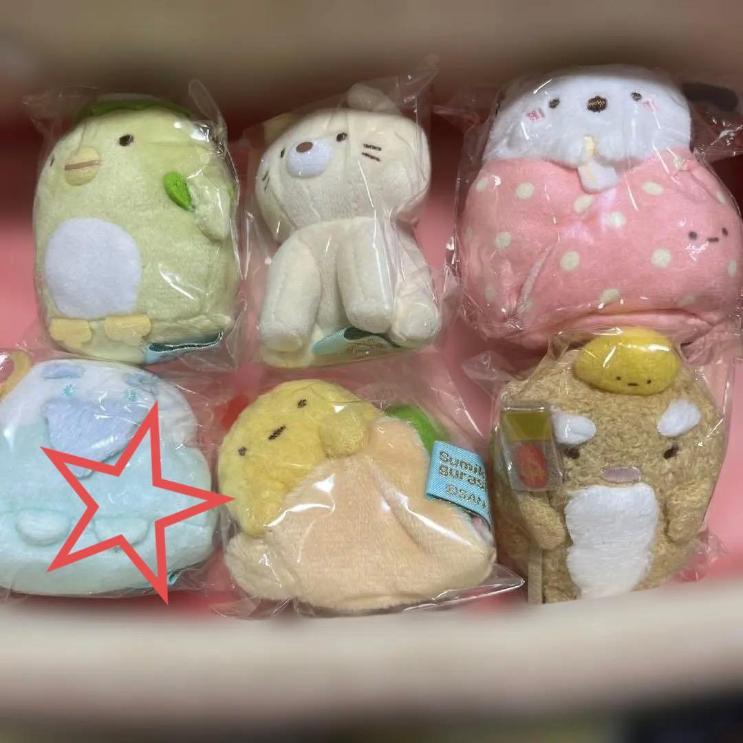 すみっコぐらし　10周年　てのりぬいぐるみセット