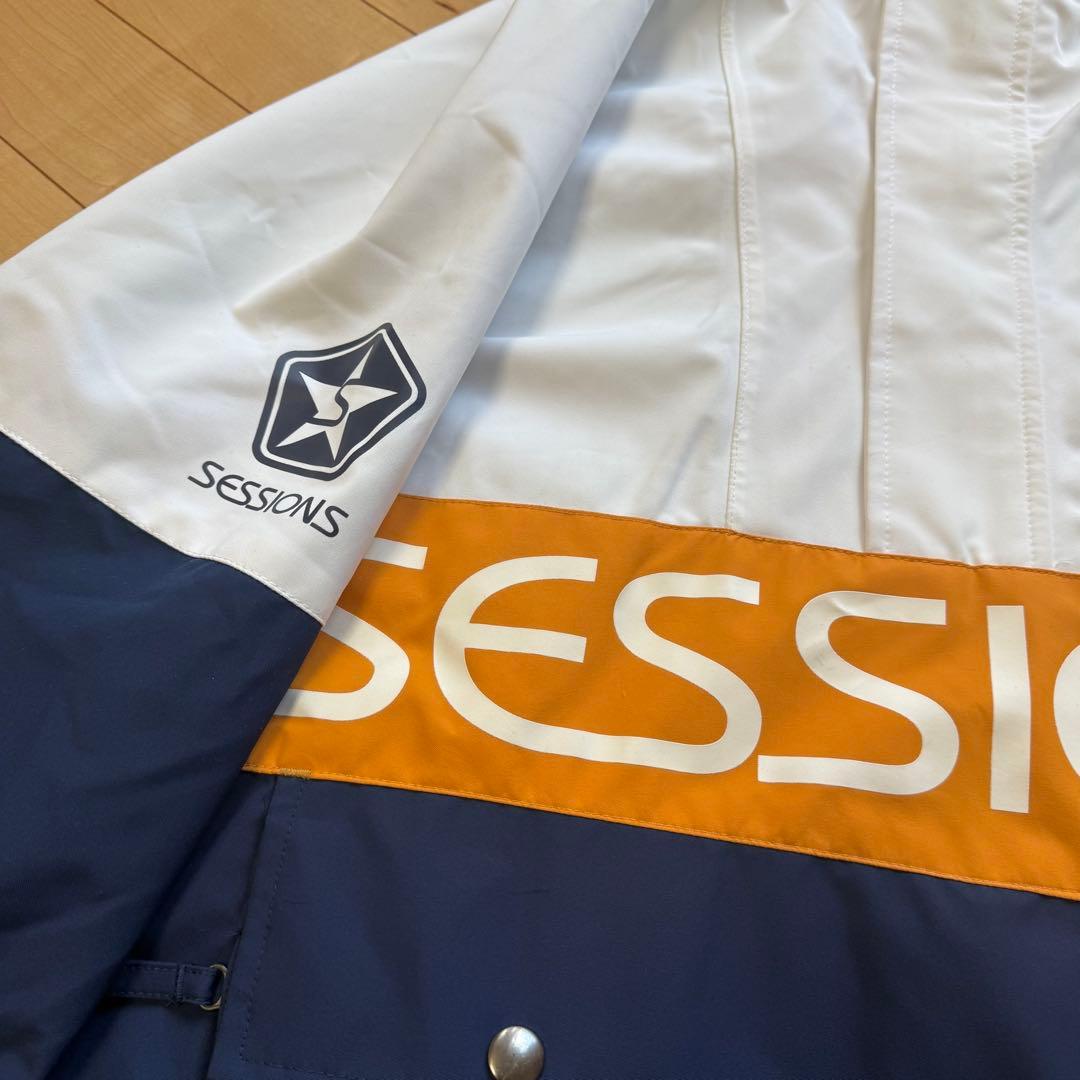 SESSIONS セッションズ スノーボード ウェア ホワイト ネイビー M
