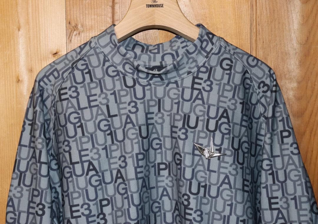 新品 1piu1uguale3 GOLF ロゴ モックネックシャツ(Ⅵ/XL)Ⓗ