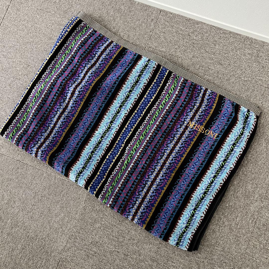 【MISSONI】ミッソーニ タオルケット✨ストリシア柄