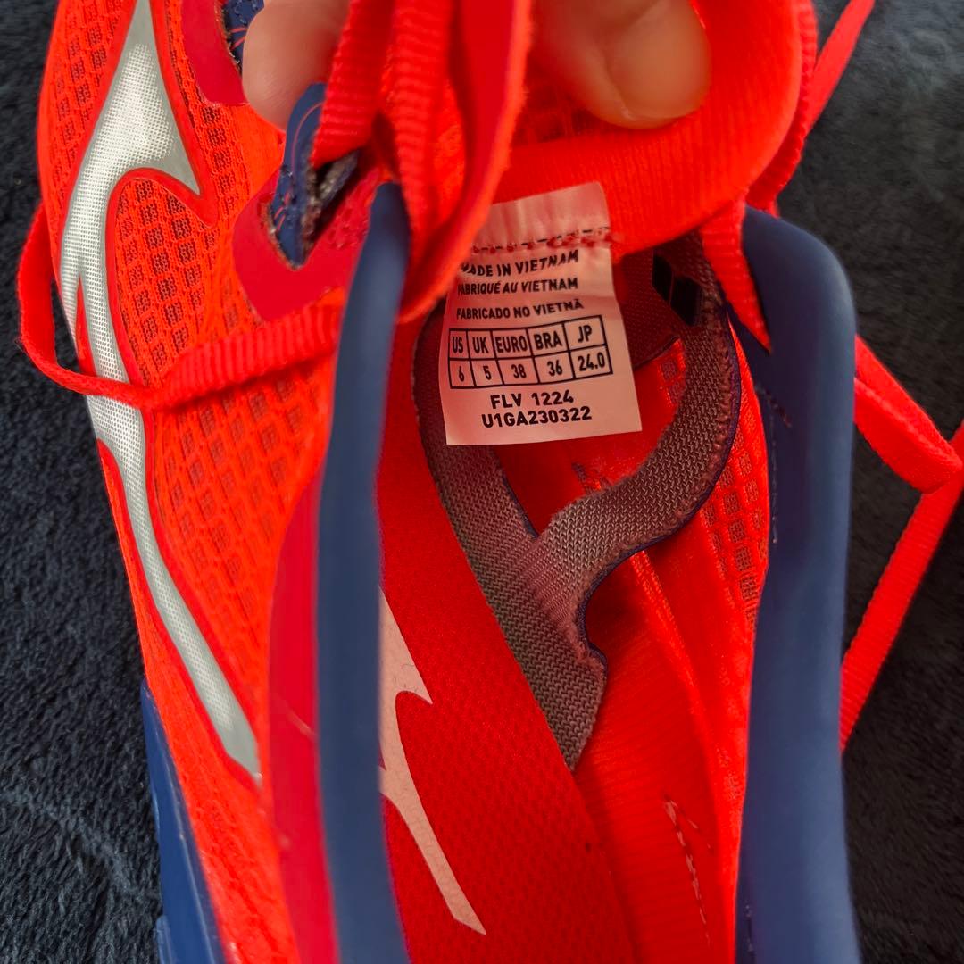Mizuno X LASER NEXT 3 陸上スパイク 24.0cm レッド