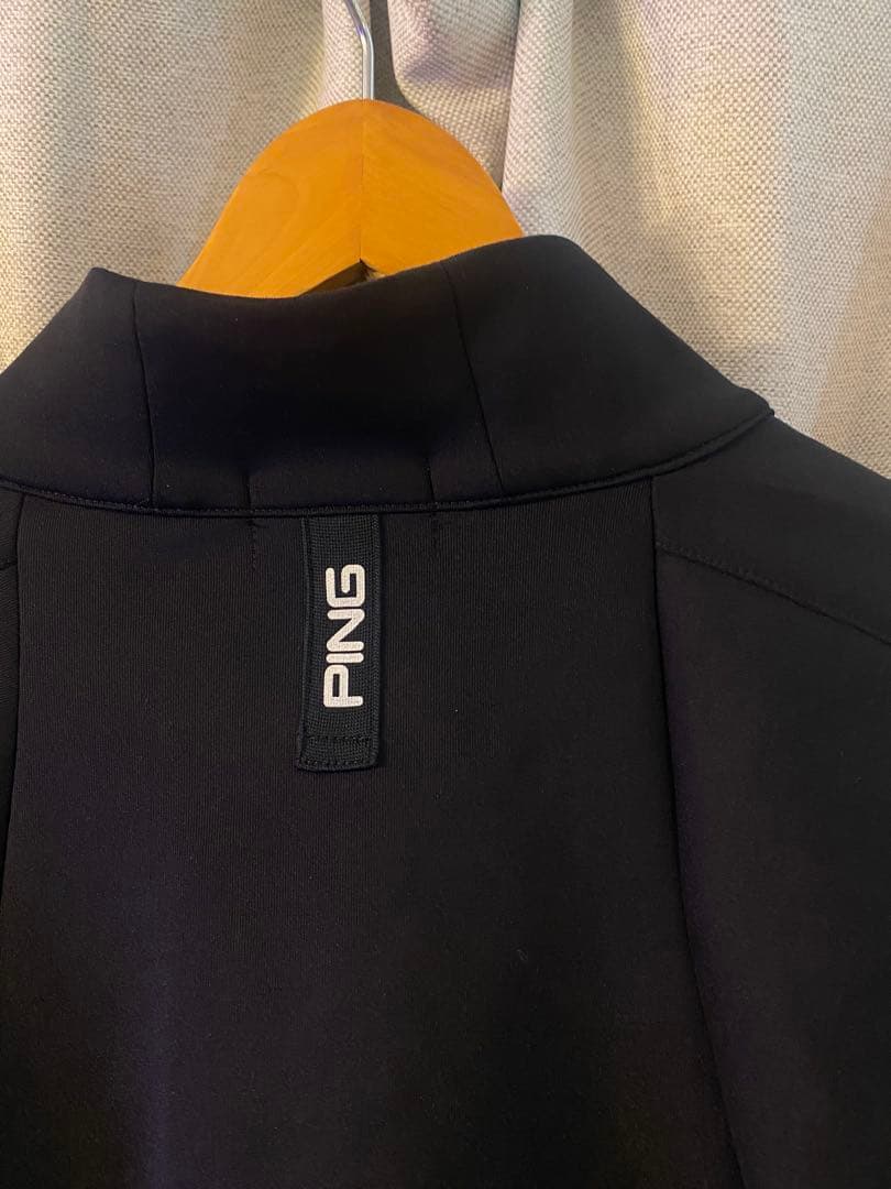 【美品値下げ】PING ジャケット　ブラック　ゴルフウエア　M