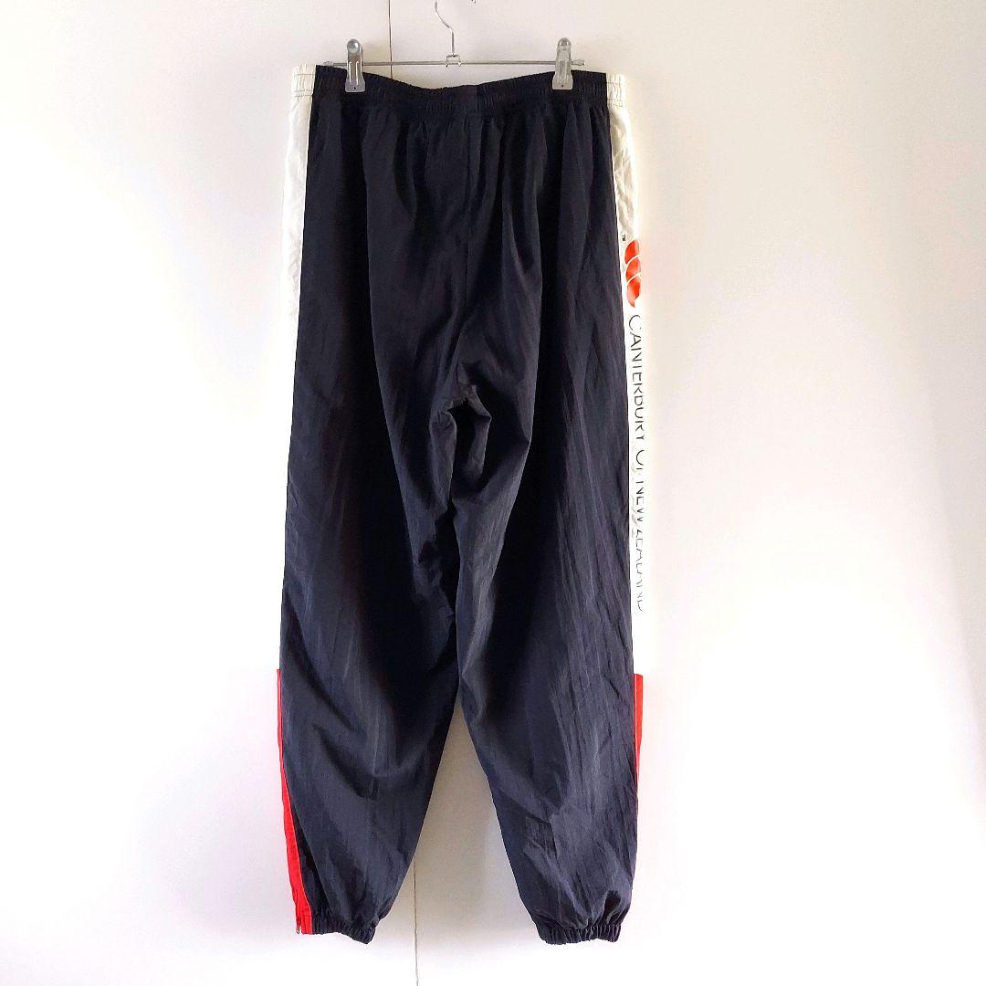 カンタベリー ナイロンジャケット パンツ セット XL 黒赤白 オールブラックス