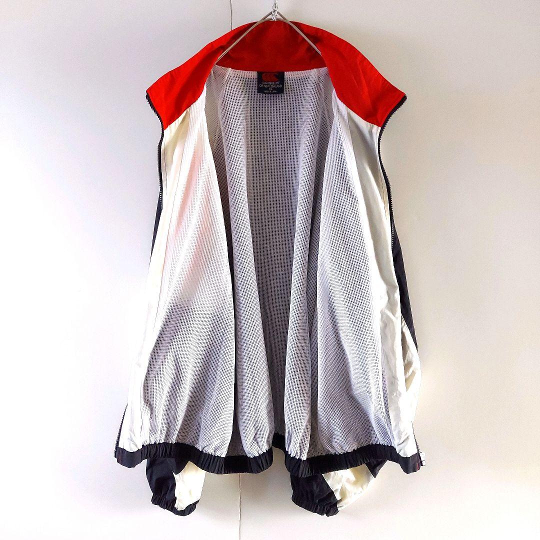 カンタベリー ナイロンジャケット パンツ セット XL 黒赤白 オールブラックス
