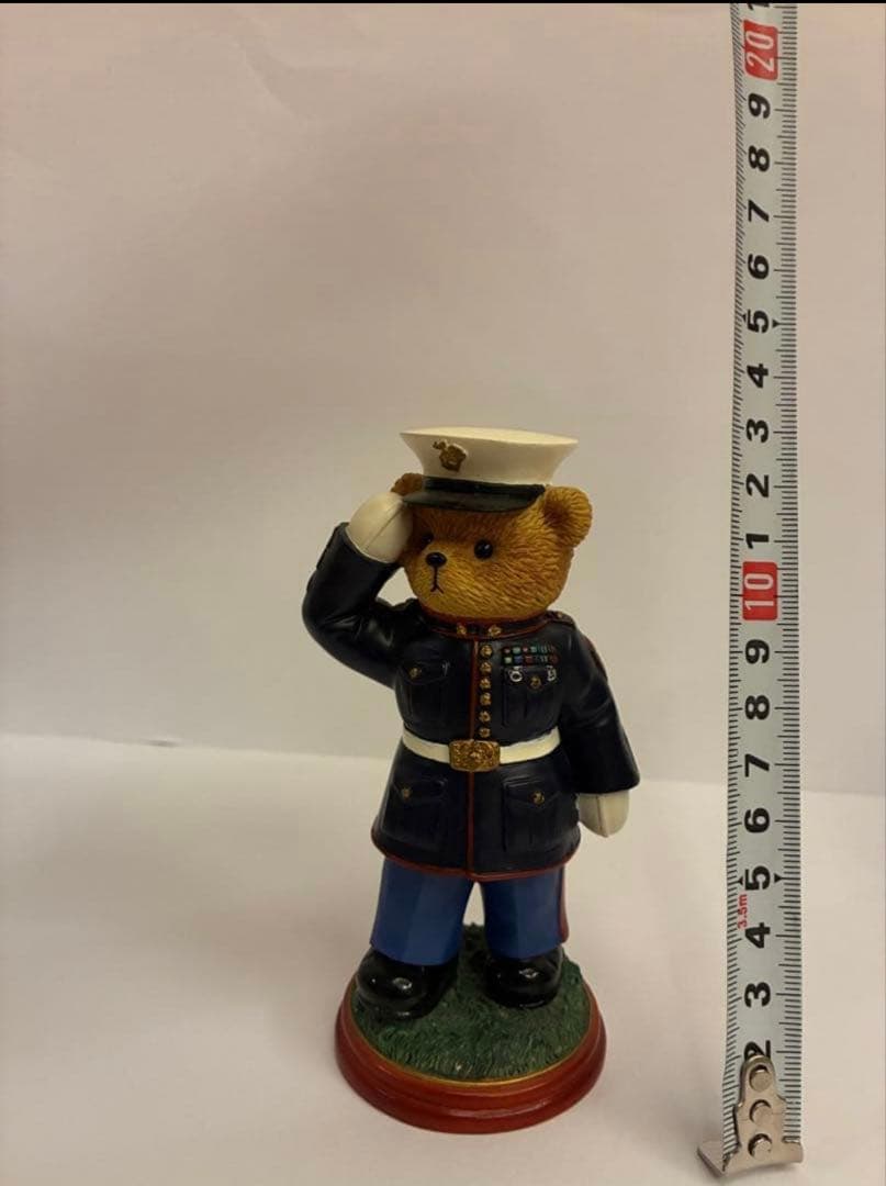 [希少] 沖縄 USMC MCCS チャレンジ＆ベア置物