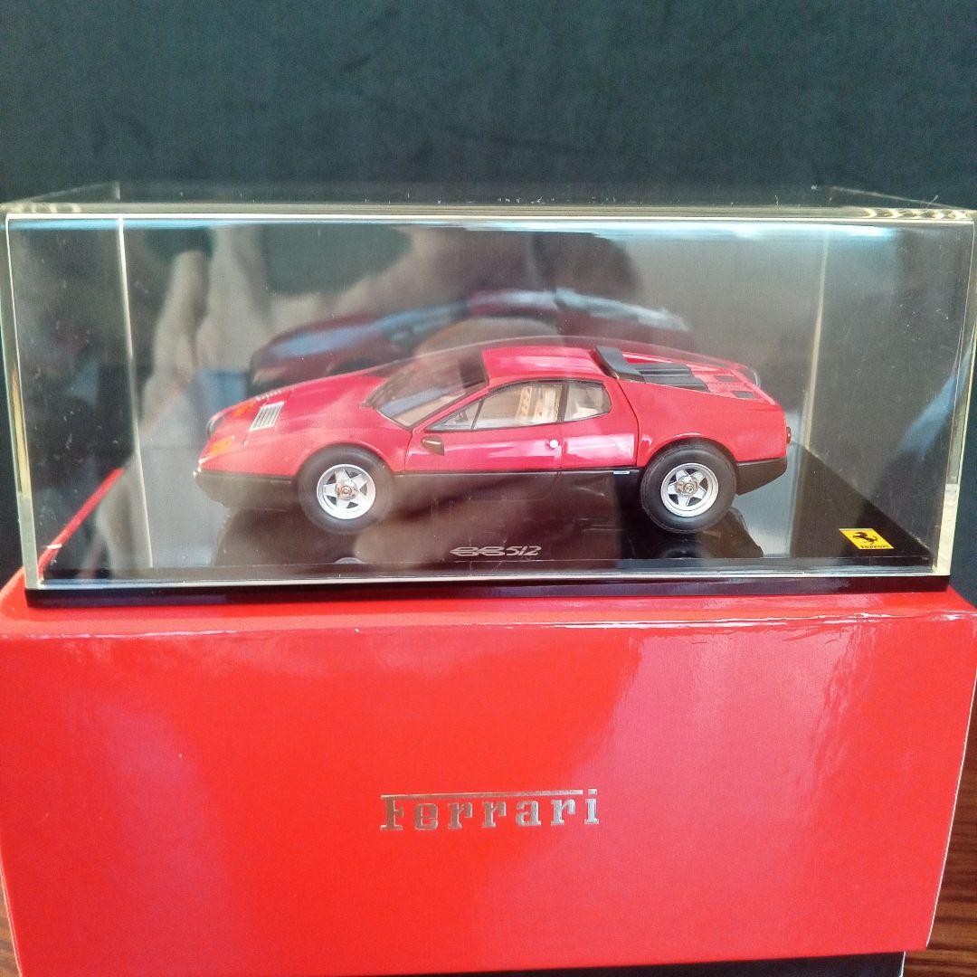 ミニカー京商　フェラーリ512BB　レッド 　ベージュインテリア　1/43