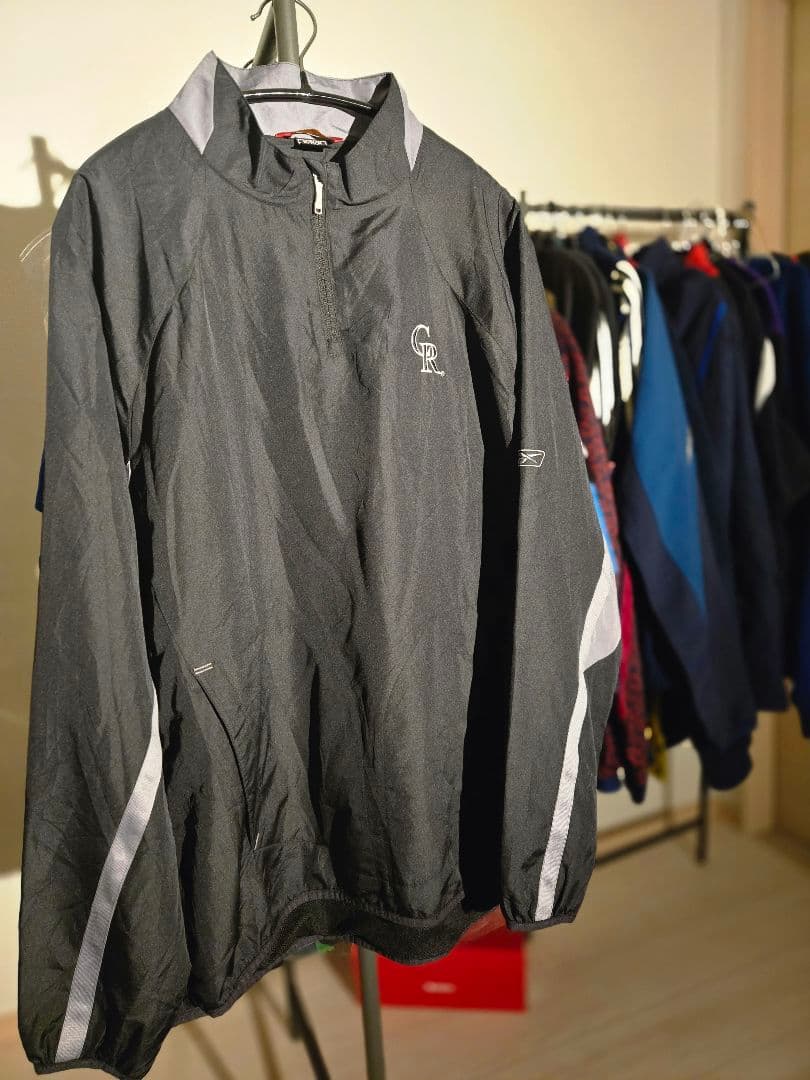 -週末セール中-【希少】 00s Reebok ロッキーズ ドリルトップ
