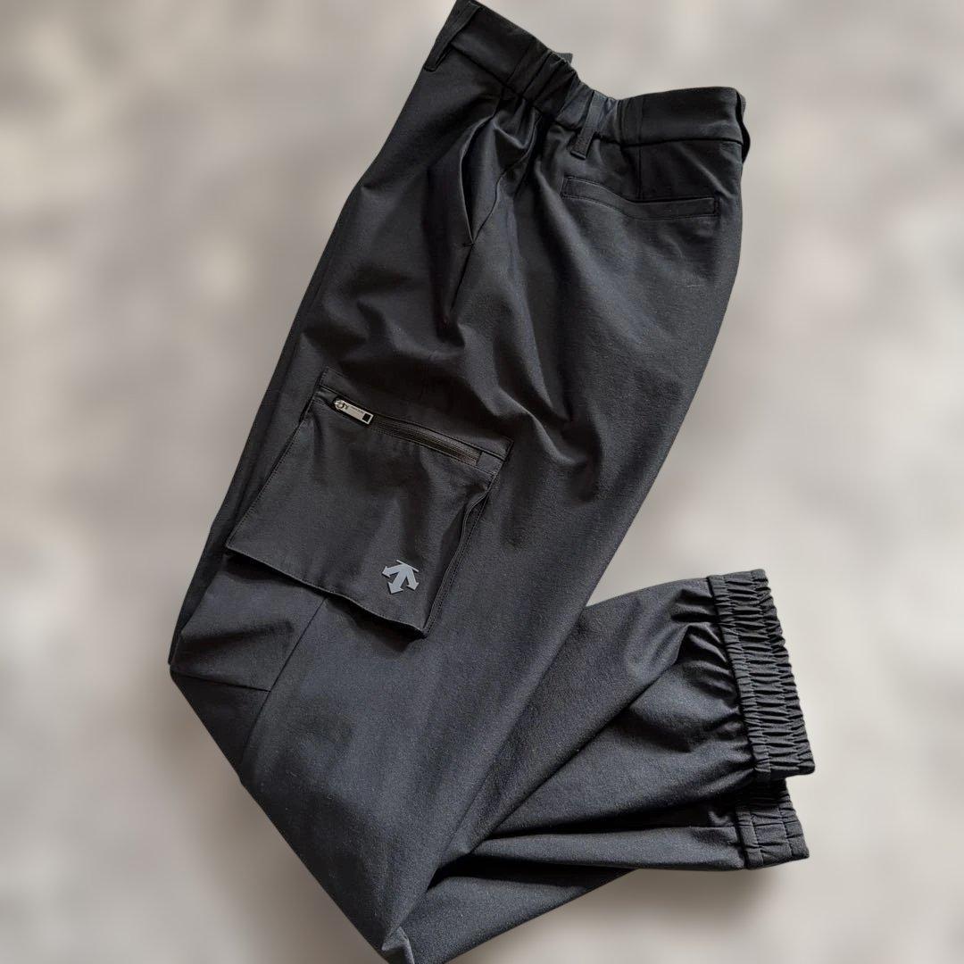 【未使用】DESCENTE♪ブラック サイドポケットパンツ S