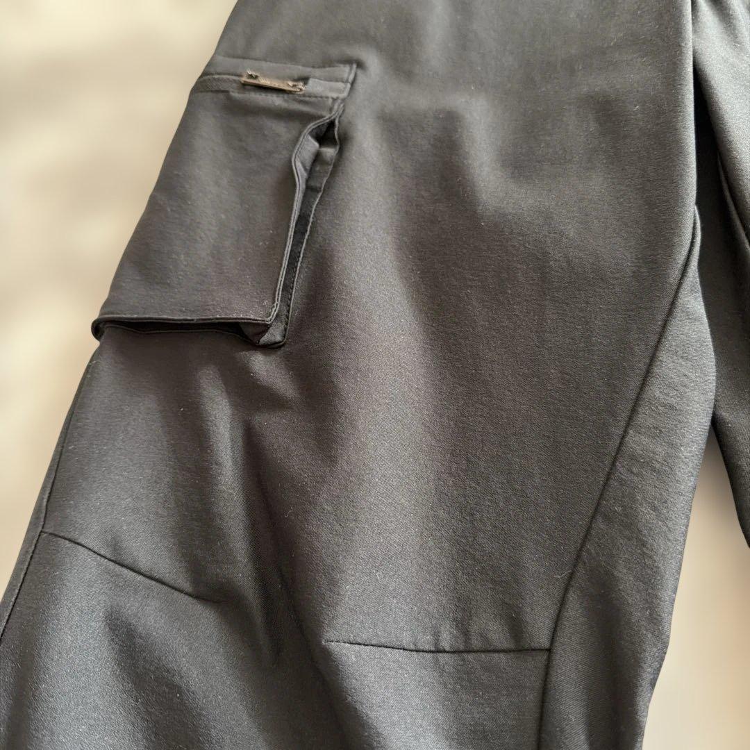【未使用】DESCENTE♪ブラック サイドポケットパンツ S