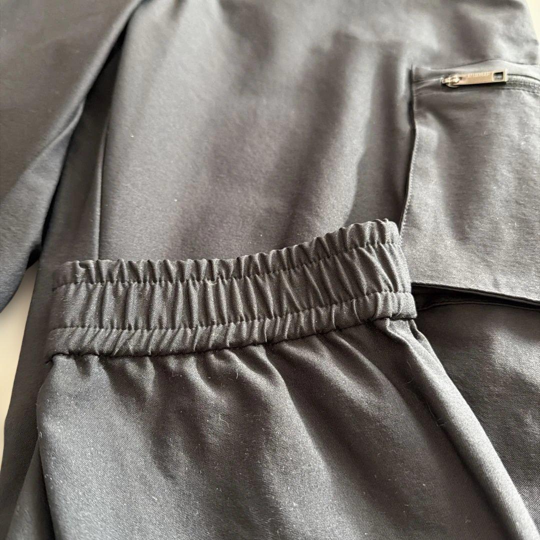 【未使用】DESCENTE♪ブラック サイドポケットパンツ S
