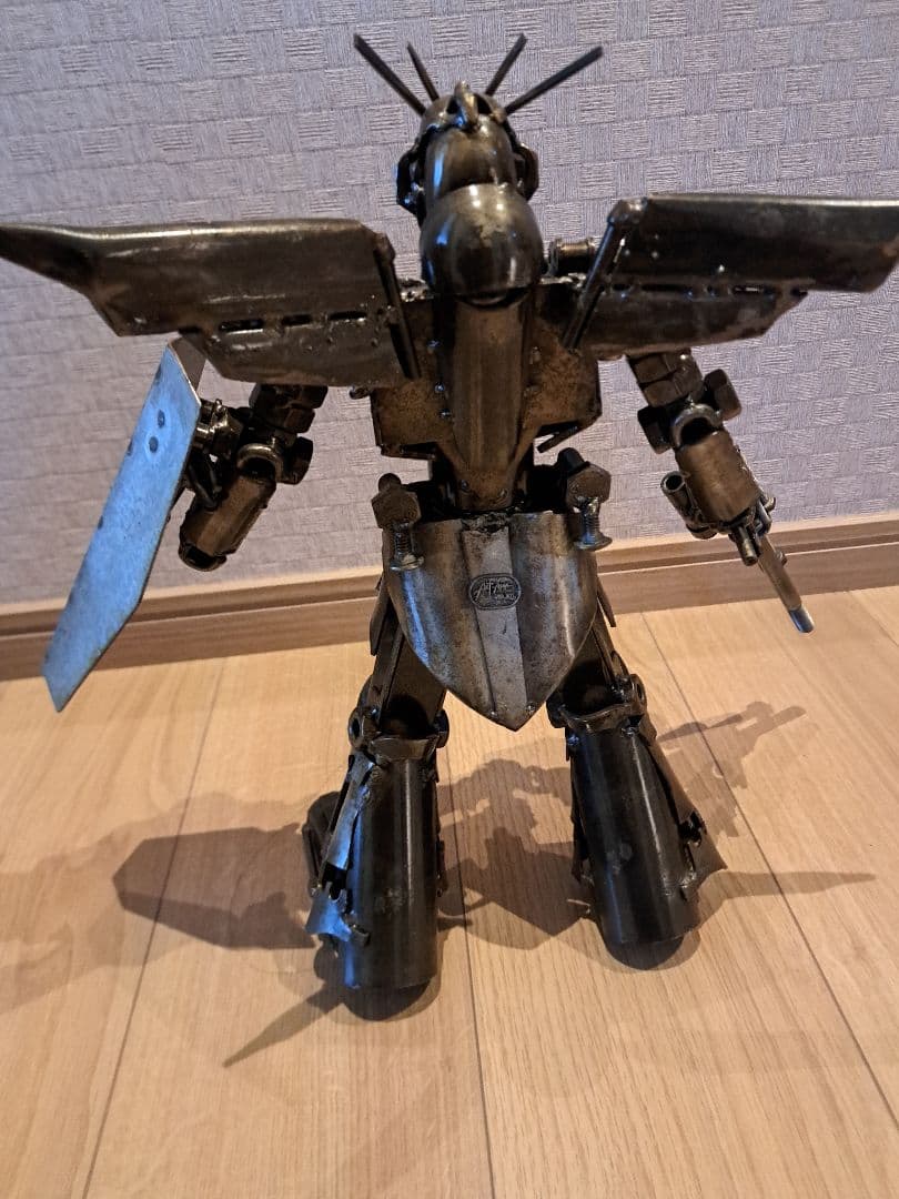 廃材　メタルアート　ガンダム　鉄　アイアンアート