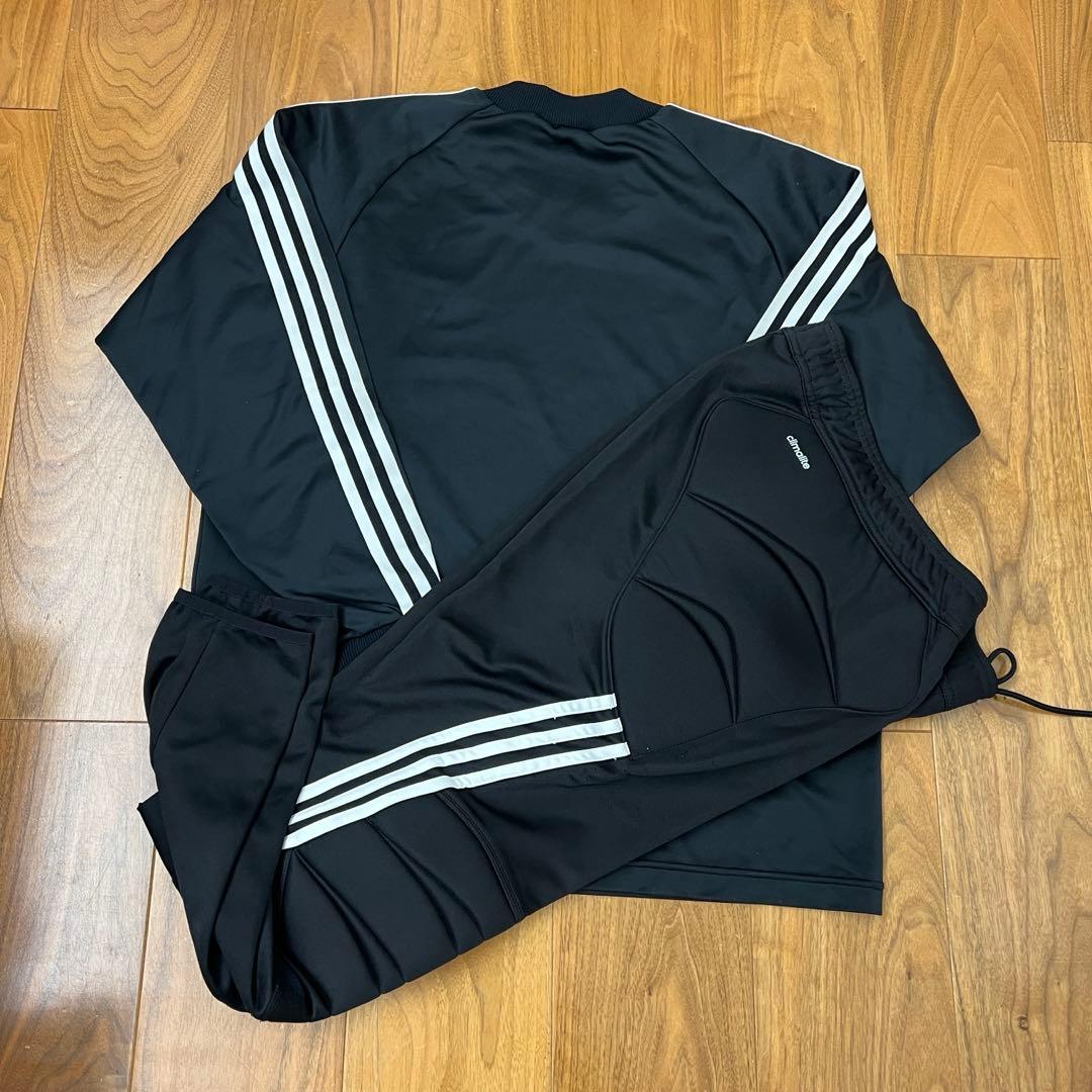 サッカー ゴールキーパーユニホーム adidas アディダス 上下セット Ｌ　黒